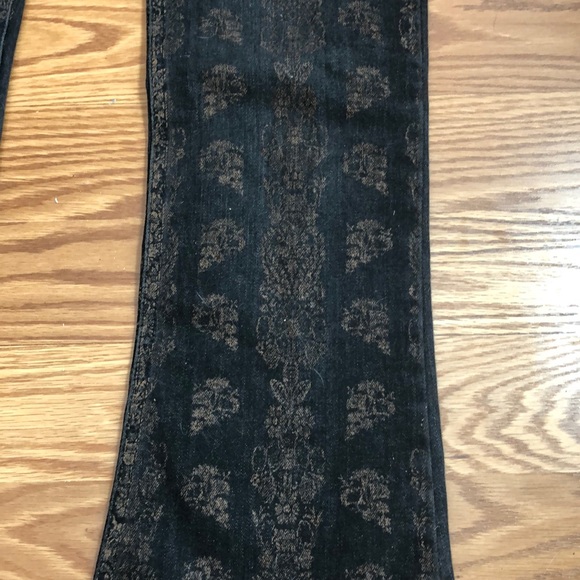 Free people batik pattern flare jean. - Picture 6 of 8